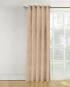Cream custom curtains available in polyester texture fabric for rooms